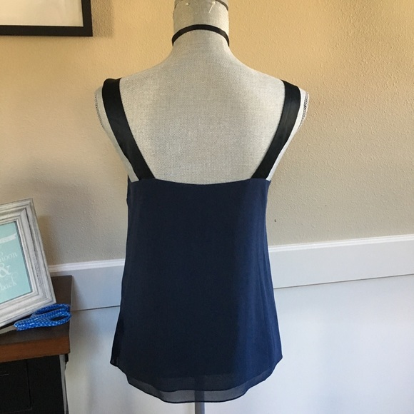 Michael Kors Silk Navy Tank - Picture 3 of 5